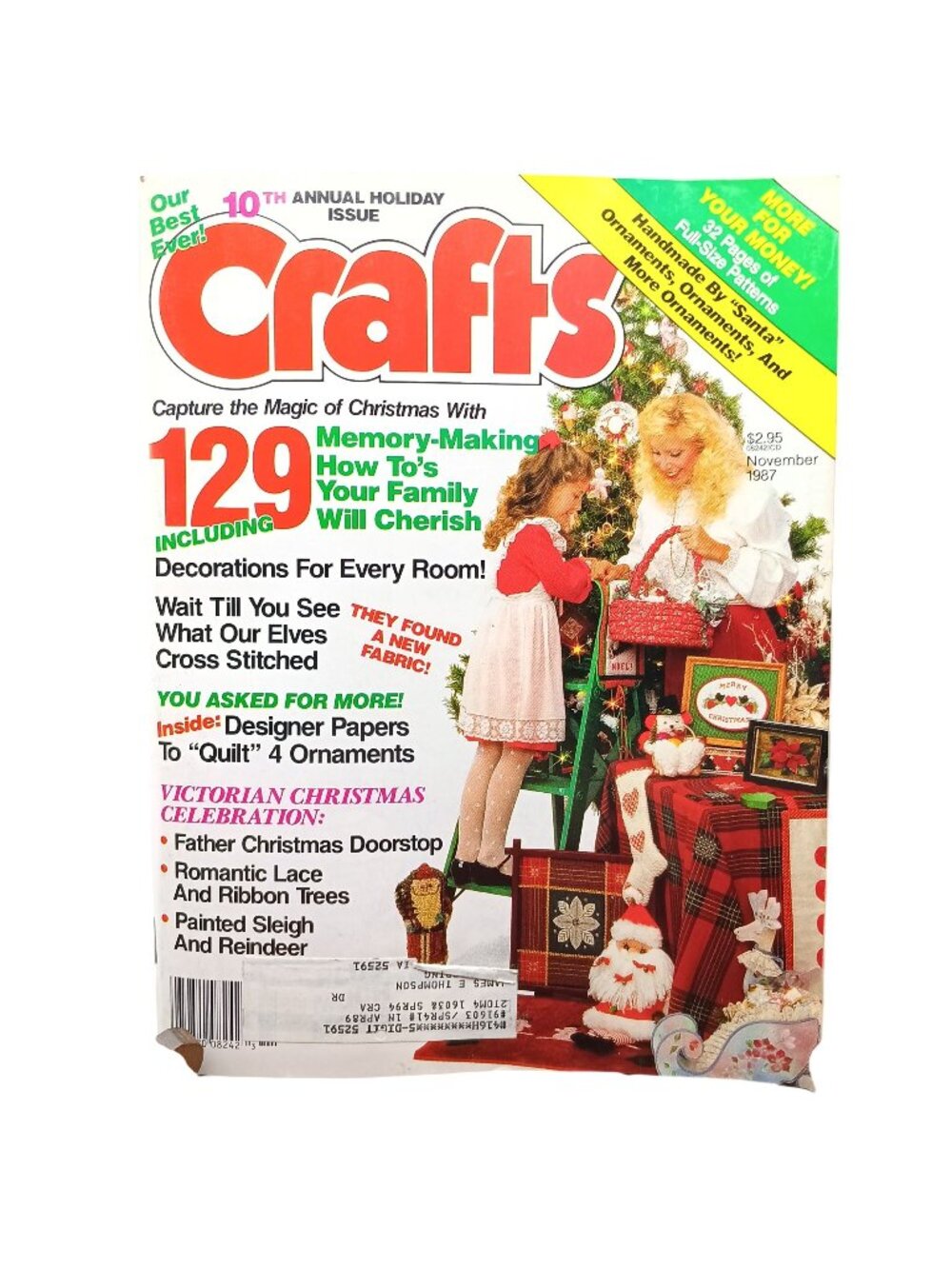 Crafts Magazine November 1987 10th Annual Holiday Issue Victorian Christmas Cele